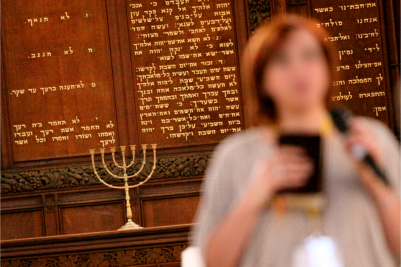 Esther...her face has been blurred for security reasons. (PHOTO: Carino Casas, Christ Church, Jerusalem).