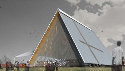 The design of the proposed new building for Zandspruit Community Church.