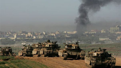 Israeli tanks and ground forces are now moving into Gaza. (PHOTO: Joel Rosenberg's blog)