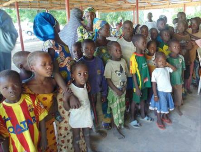 Some of the displaced children in Gulak Adamawa state. Christians in Gulak are caring for about 300 children orphaned or separated from their parents because of Boko Haram attacks. May 22, 2014 (PHOTO: World Watch Monitor)