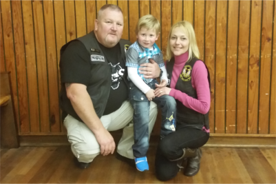 Shaun and Michelle Swiegelaar with Rayden,3, who they 