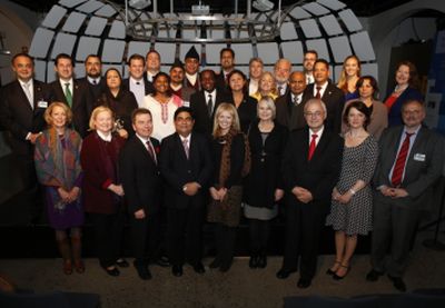 Parliamentary leaders from 18 nations at the recent launch of the International Panel of Parliamentarians for Freedom of Religion or Belief (IPP) in Oslo, Norway. ACDP MP, Cheryllyn Dudley (front, fourth from right) represented South Africa.