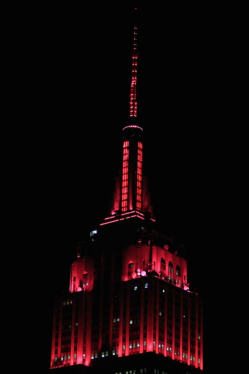 (PHOTO: FACEBOOK/EMPIRESTATEBUILDING) Empire State Building lit up in red after Republicans win majority of the Senate.