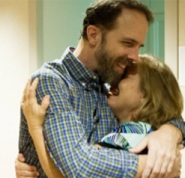 FACEBOOK SIM/Liberia Dr. Rick Sacra and wife Debbie embrace at The Nebraska Medical Center in Omaha, where for three weeks he fought and then recovered from an Ebola virus infection.
