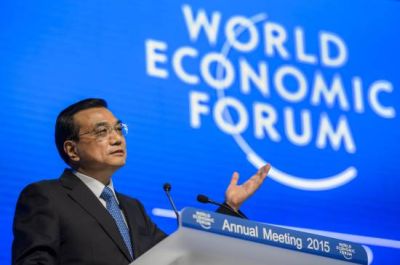 Chinese Premier Li Keqiang attends a session of the World Economic Forum (WEF) annual meeting on Jan. 21, 2015 in Davos, Switzerland. Farice Coffrini—AFP/Getty Images