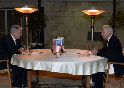 U.S. Vice President Joe Biden shares a table with Israeli Prime Minister Benjamin Netanyahu in Jerusalem in January 2013. Biden will be skipping Netanyahu’s March 3 address to Congress. (Photo: Matty Stern/State Department) Read more at http://www.breakingisraelnews.com/29877/biden-snub-amplifies-obama-administrations-tension-israel-jerusalem/#sq7PS6Em4GtTyz2i.99