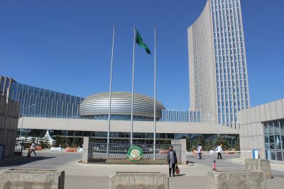 The African Union Building in Addis Ababa.