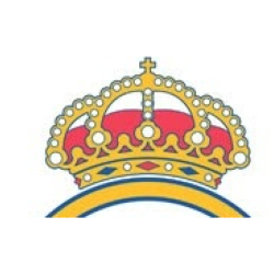 Real Madrid’s original crest features a Christian cross on top of a crown. (PHOTO: Real Madrid).