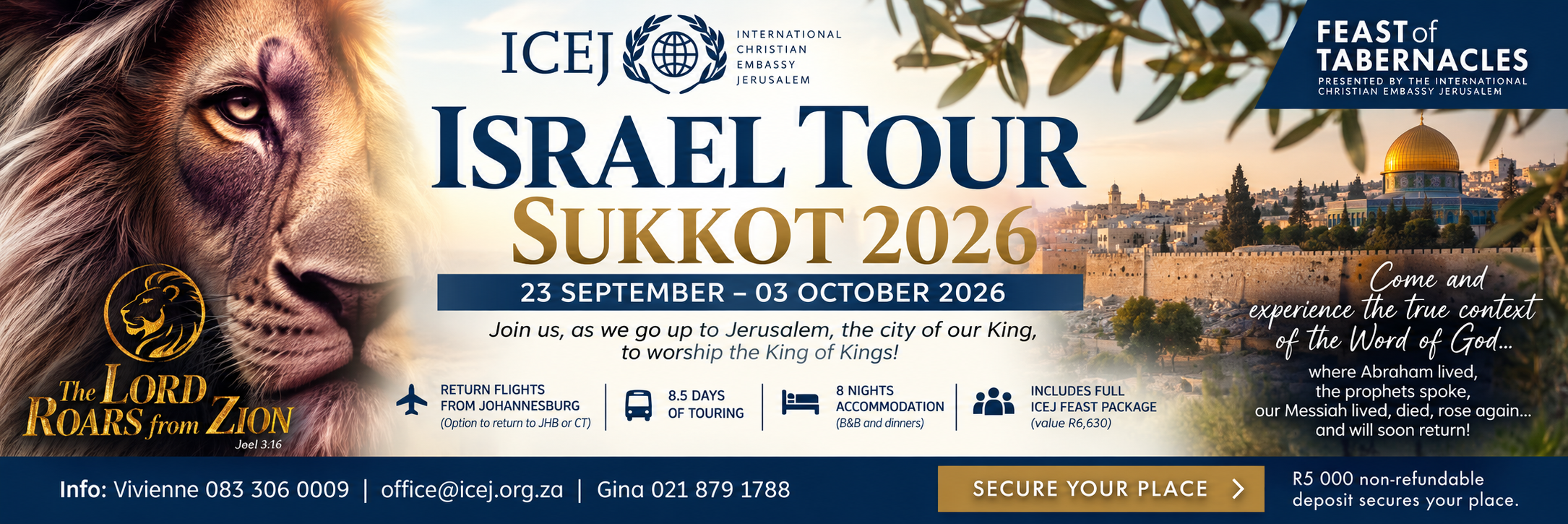 ICEJ Sukkot tour 2026