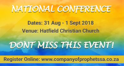Image result for Company of Prophets SA holding national conference in Pretoria
